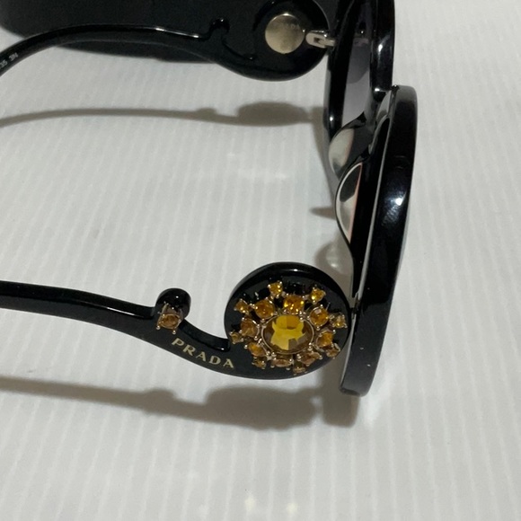 Prada woman’s sunglasses spr 27QS round frame made in Italy - Picture 3 of 11